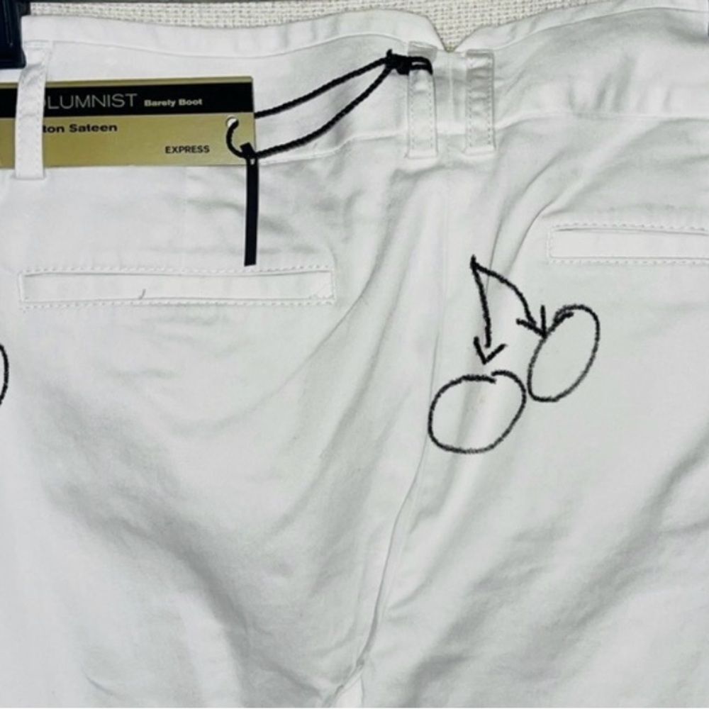 Express Nwt Mid Rise Barely Boot Columnist Pants … - image 7